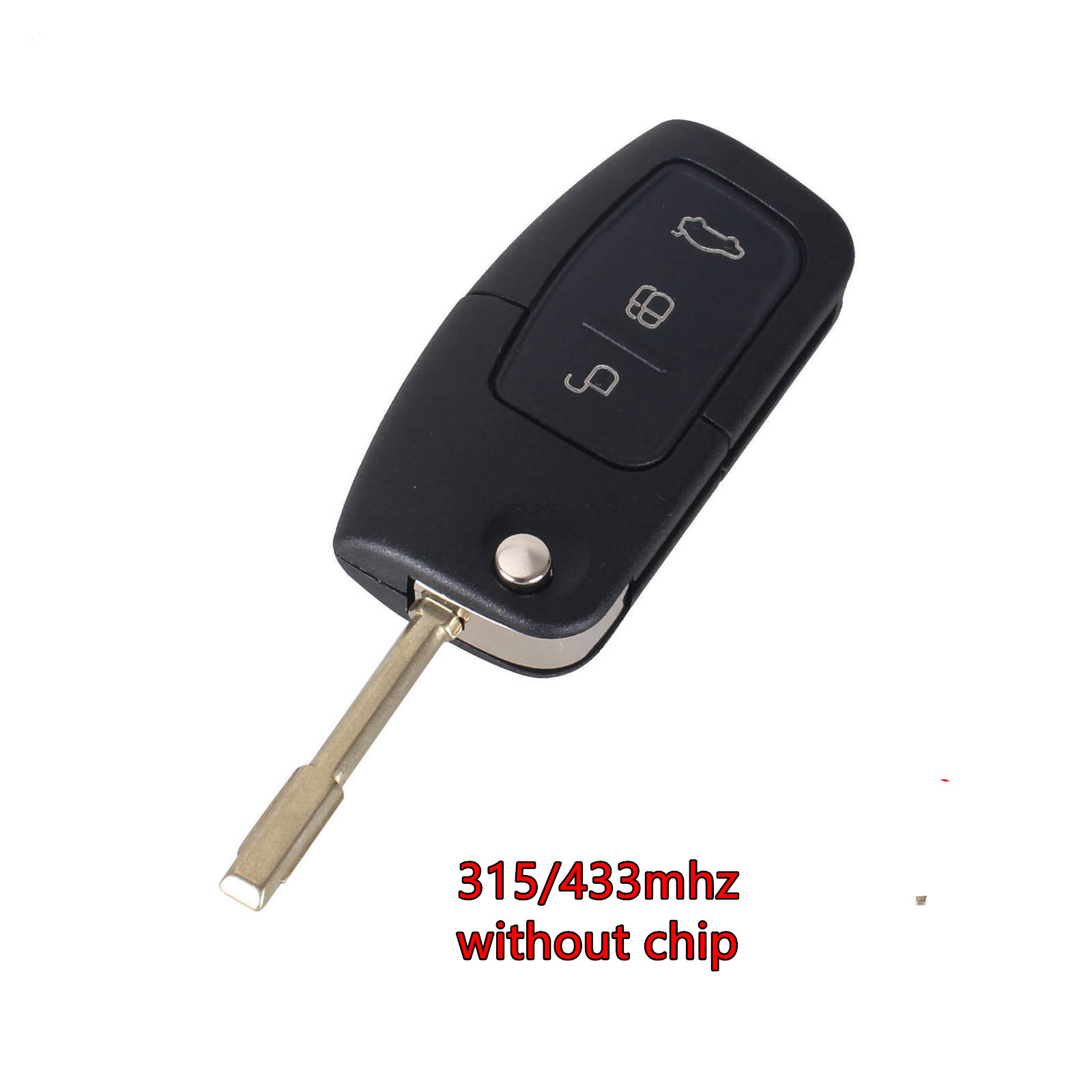 Ford 3 button remote with 315mhz/433mhz,no chip