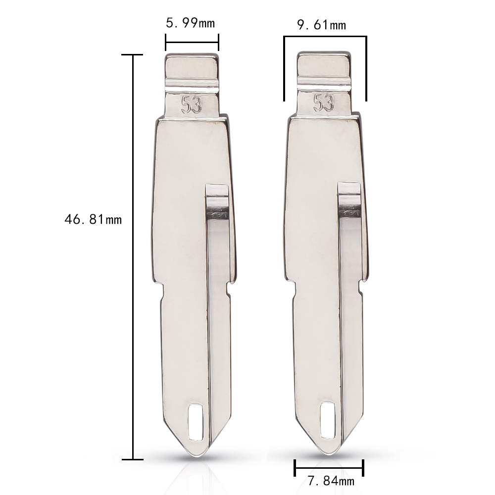 KEYDIY Xhorse universal Flip key blade 53# NE72 for Citroen Peugeot 206 Renault Clio2 Duster Logan