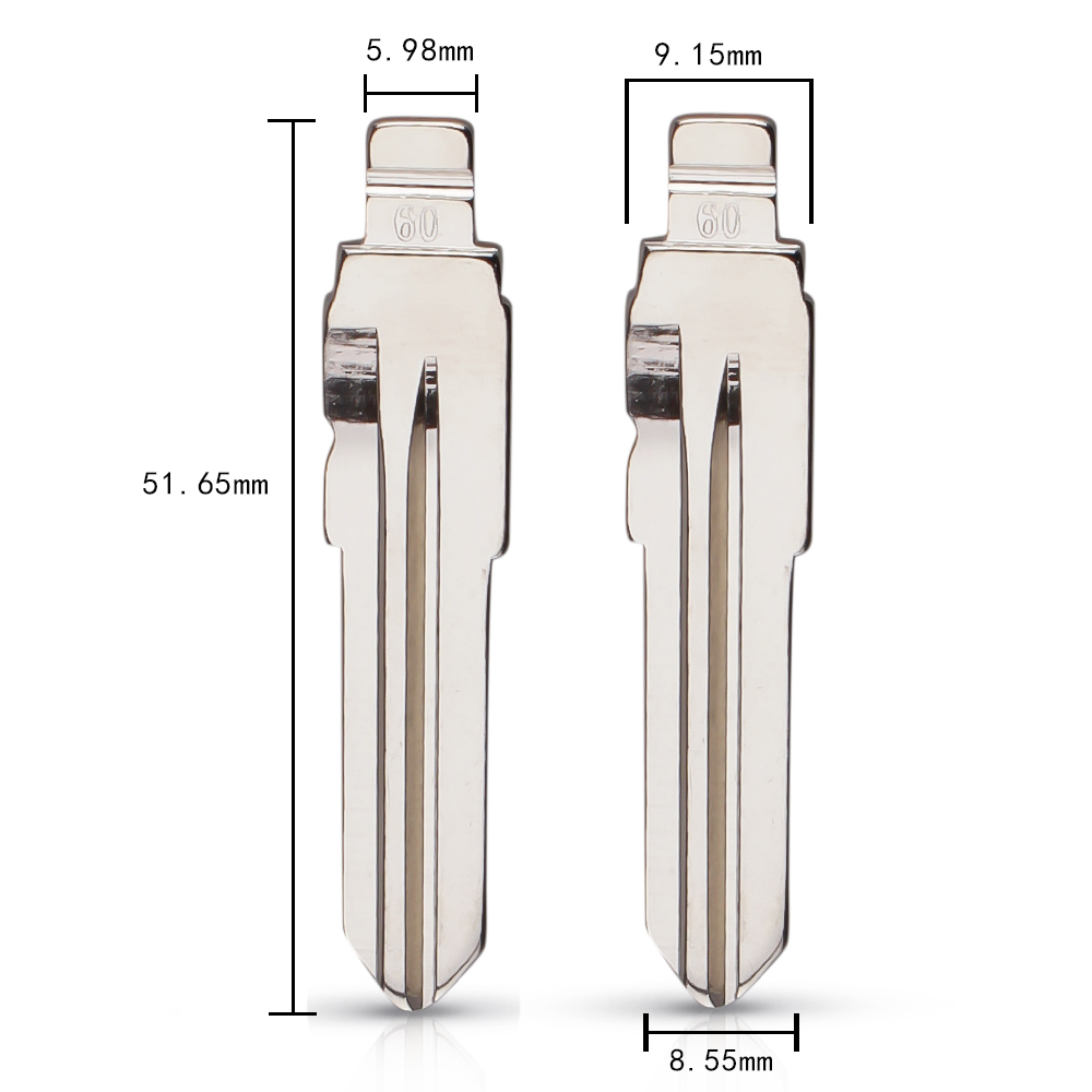 KEYDIY Xhorse universal Flip key blade 60# GT15 for Fiat BARCHETTA PUNTO BRAVA Alfa Remeo