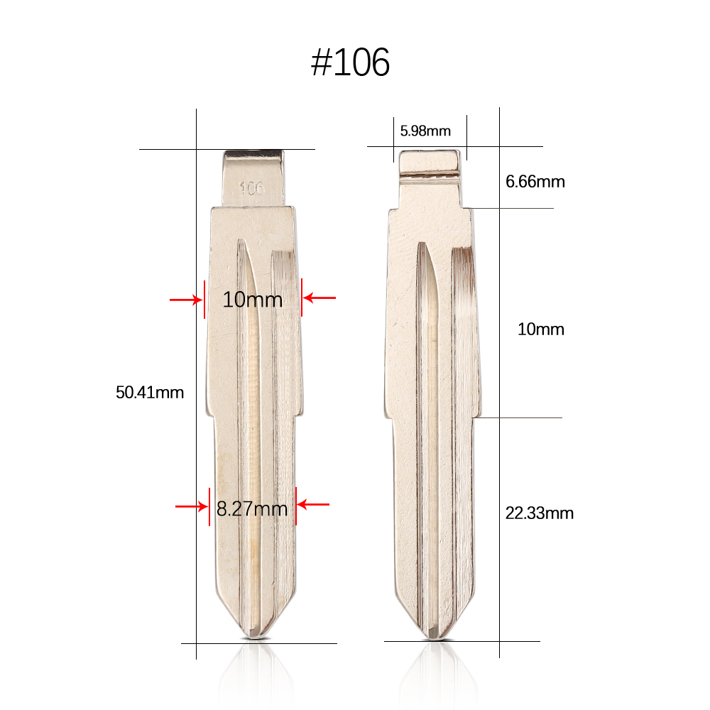 KEYDIY Xhorse universal Flip key blade 106#