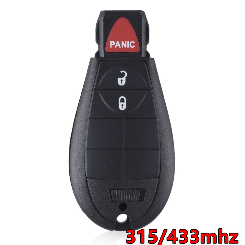 Chrysler 2+1 button remote key with 315mhz/433mhz